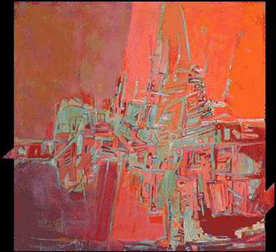 Abstract C oil painting