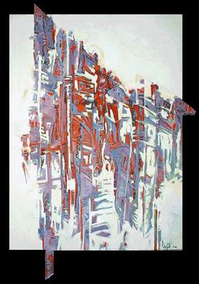 Abstract C oil painting