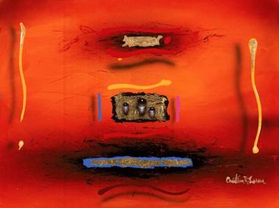 Abstract C oil painting