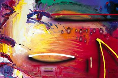 Abstract C oil painting