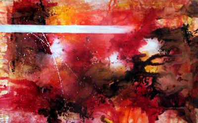 Abstract C oil painting