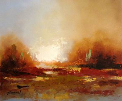 Abstract C oil painting