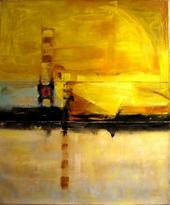 Abstract C oil painting