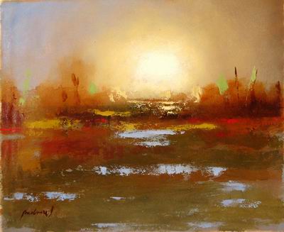 Abstract C oil painting