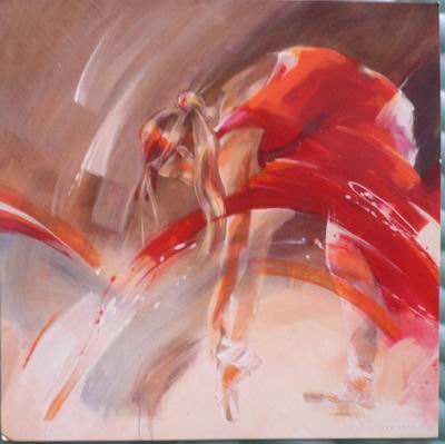 Abstract C oil painting