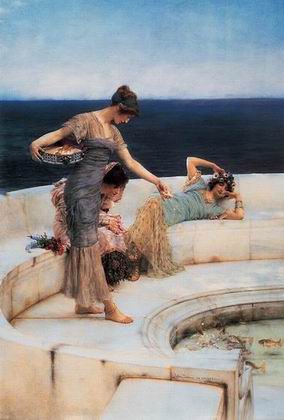 Alma Tadema oil painting