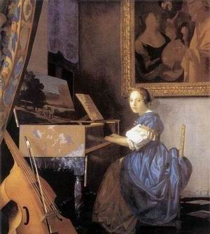 Johannes Vermeer oil painting