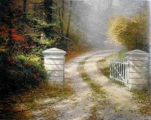Thomas Kinkade oil painting