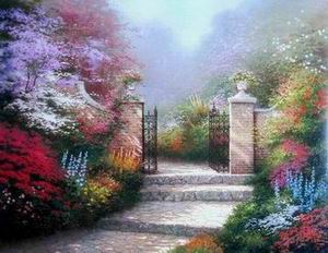 Thomas Kinkade oil painting