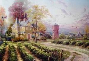Thomas Kinkade oil painting