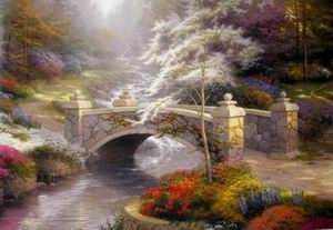 Thomas Kinkade oil painting