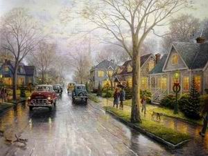 Thomas Kinkade oil painting