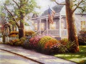 Thomas Kinkade oil painting