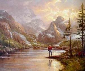 Thomas Kinkade oil painting