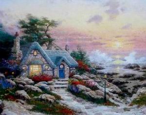 Thomas Kinkade oil painting