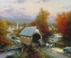 Thomas Kinkade oil painting