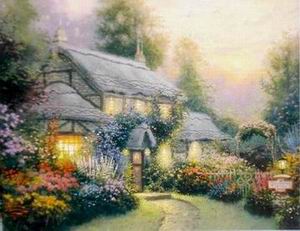 Thomas Kinkade oil painting