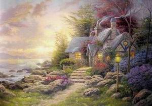 Thomas Kinkade oil painting