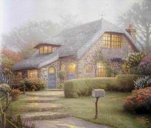 Thomas Kinkade oil painting