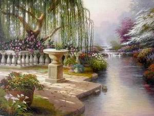 Thomas Kinkade oil painting