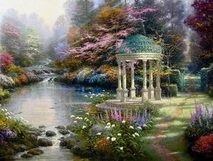 Thomas Kinkade oil painting