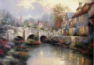 Thomas Kinkade oil painting