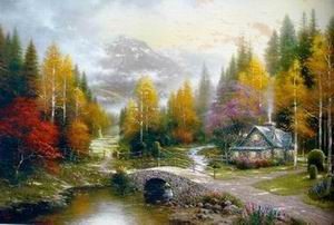 Thomas Kinkade oil painting