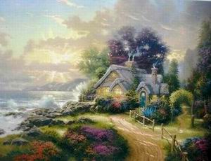 Thomas Kinkade oil painting
