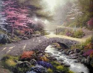 Thomas Kinkade oil painting