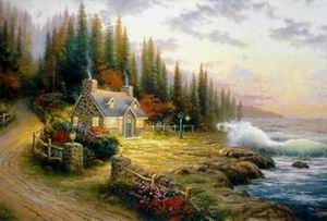 Thomas Kinkade oil painting
