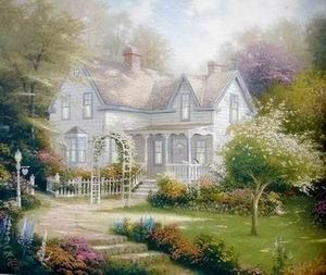 Thomas Kinkade oil painting