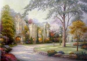 Thomas Kinkade oil painting