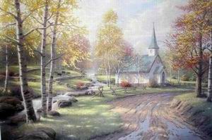 Thomas Kinkade oil painting