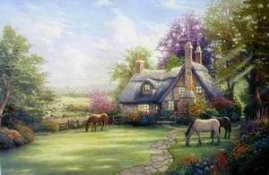 Thomas Kinkade oil painting