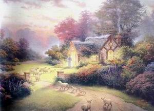 Thomas Kinkade oil painting