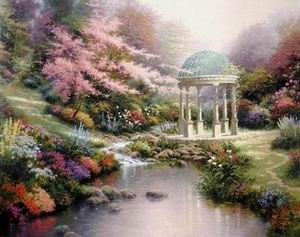 Thomas Kinkade oil painting