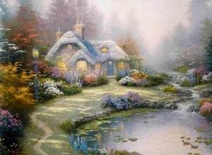 Thomas Kinkade oil painting