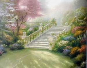 Thomas Kinkade oil painting