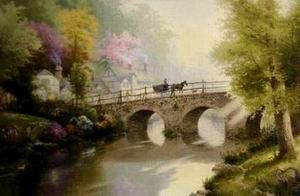 Thomas Kinkade oil painting