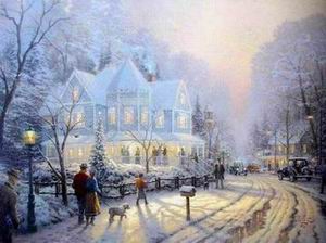 Thomas Kinkade oil painting
