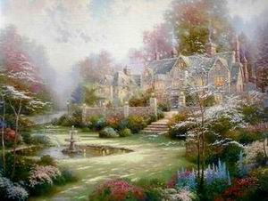 Thomas Kinkade oil painting