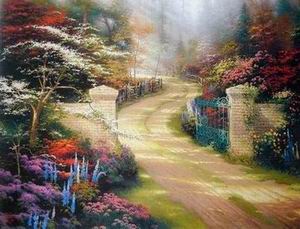 Thomas Kinkade oil painting