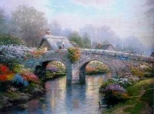 Thomas Kinkade oil painting