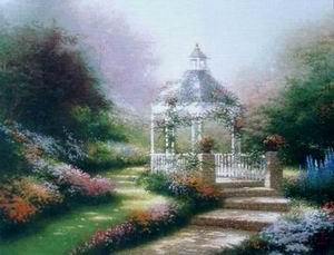 Thomas Kinkade oil painting