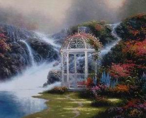 Thomas Kinkade oil painting