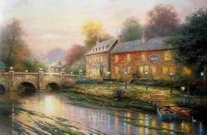 Thomas Kinkade oil painting