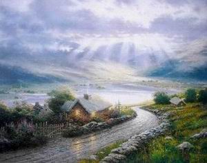 Thomas Kinkade oil painting