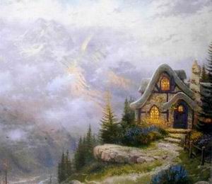 Thomas Kinkade oil painting