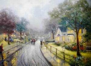 Thomas Kinkade oil painting