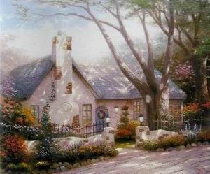Thomas Kinkade oil painting